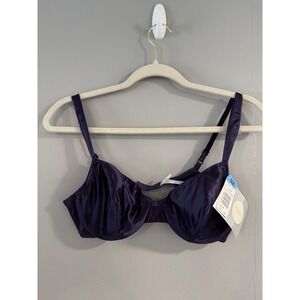 Christian Dior Intimates Bra 36B Plum Purple Underwire Lingerie‎ NWT